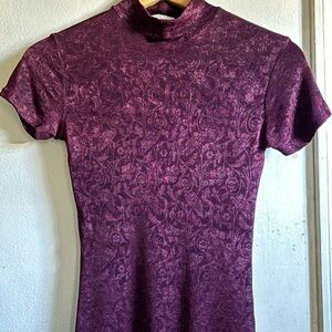 VINTAGE 90s EXPRESS TRICOT Slinky
Knit Top in Rich Burgundy